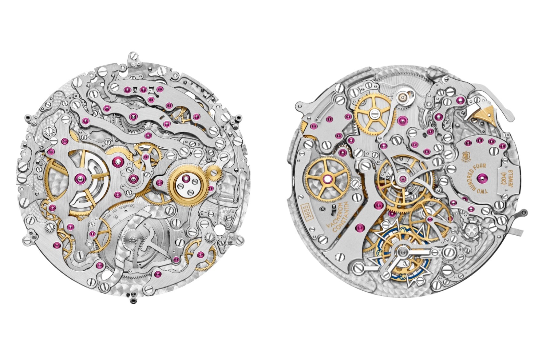 Vacheron Constantin Calibre 3655 seen from both sides